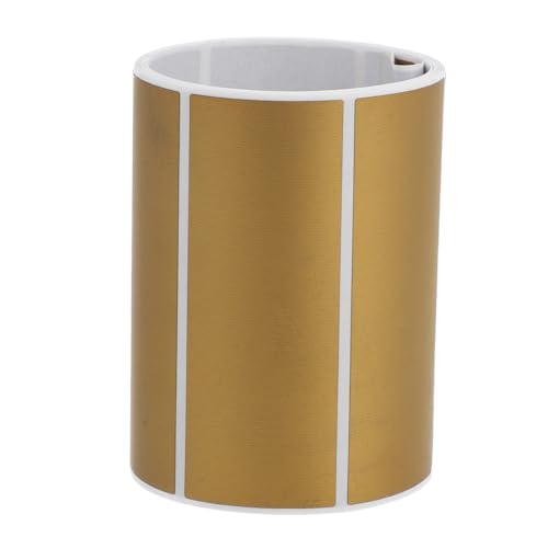 MAGICLULU 1 Rolle Kratzbeschichtung abkratzen Rubbelkartenaufkleber Aufkleber kratzen Aufkleber zum Rubbeln Rubbelaufkleber, rechteckig Rubbeletiketten Aufkleber Kratzaufkleber Papier Golden von MAGICLULU