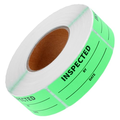 MAGICLULU 1 Rolle Qualitätskontroll Labels für Lagerverwaltung Selbstklebende Etiketten für Inspektion Versand und Handhabung zur Organisation und Kennzeichnung im Lager MAGICLULU 1 Rolle Qualitätskontroll Labels für Lagerverwaltung Selbstklebende Etiketten für Inspektion Versand und Handhabung zur Organisation und Kennzeichnung im Lager von MAGICLULU