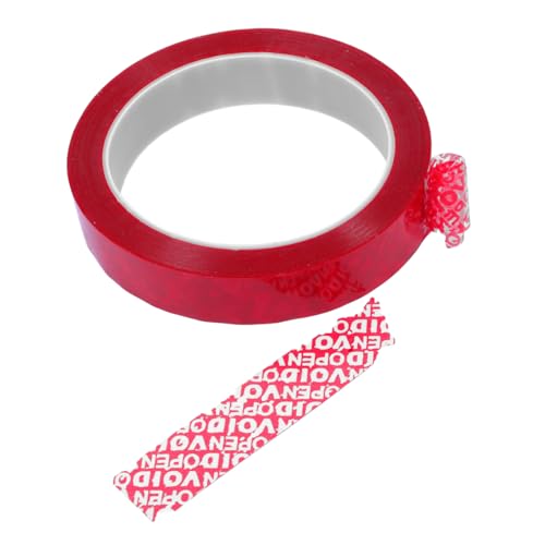 MAGICLULU 1 Rolle Sicherheitsband Verpackungsklebeband Hochleistungs-verpackungsband Sicherheitswarnband Rutschfestes Warnband Versandband, Robust Wickelband Rot Das Haustier von MAGICLULU