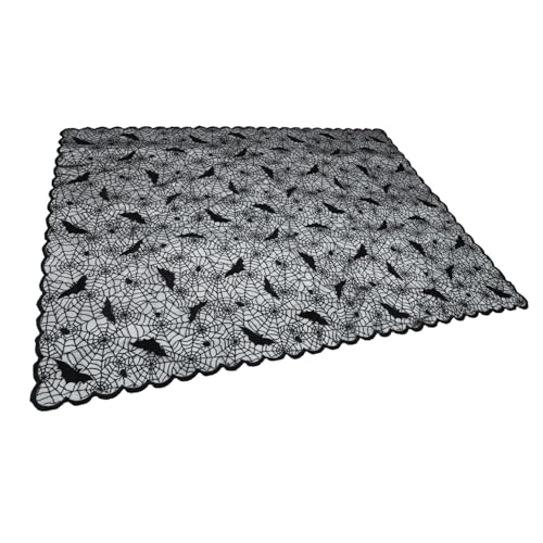 MAGICLULU 1 STK Halloween-Tischdecke Dekorationen aus Spinnweben Tischdecke aus Spitze Halloween tischdecke Halloween Table Cloth tischläufer Spinnen-Spitzenstoff Halloween-Lampenschirm MAGICLULU 1 STK Halloween-Tischdecke Dekorationen aus Spinnweben Tischdecke aus Spitze Halloween tischdecke Halloween Table Cloth tischläufer Spinnen-Spitzenstoff Halloween-Lampenschirm von MAGICLULU