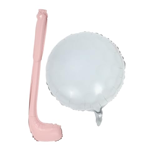 MAGICLULU 1 Sätze Golfschläger-ballon Partydekorationen Zum Thema Golf Luftballons Mit Golfbällen Aufblasbarer Golfball Zubehör Für Golfpartys Runde Folienballons Golfballons Pvc von MAGICLULU