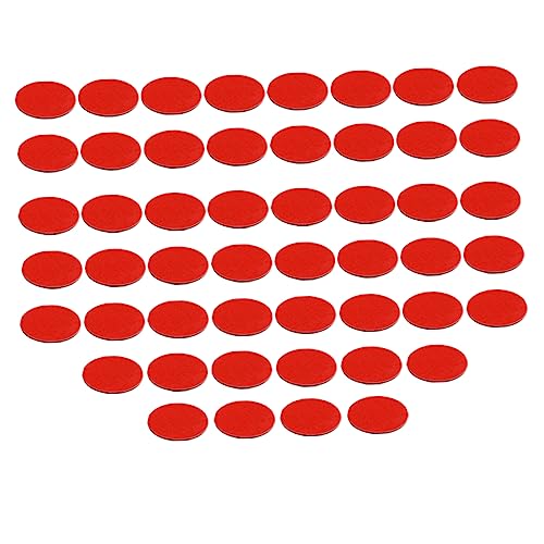 MAGICLULU 1 Satz Auto Parfümkleber Klebrig Doppelt Für Streifen Tack Kreise Deko Aufkleber Doppelseitiges Klebeband Autozubehör Klebebänder Montagebänder Doppelseitige Pads Pvc Rot 50 Stück von MAGICLULU