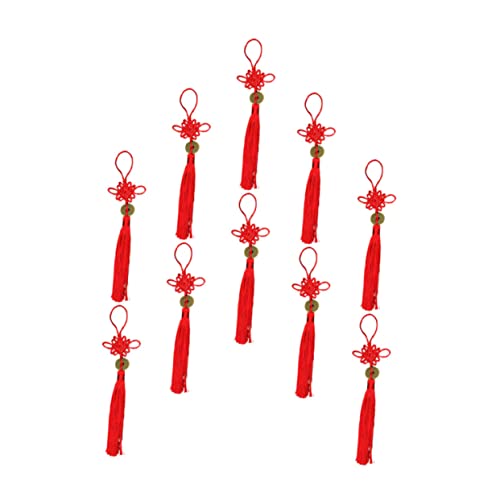 MAGICLULU 1 Satz Chinesische Knoten Anhänger Mit Glücksmünzen Dekorative Quasten Für Frühlingsfest Und Neujahr Große Rote Farbgebung Für Zuhause Und Geschäftsdécor 10 Stück MAGICLULU 1 Satz Chinesische Knoten Anhänger Mit Glücksmünzen Dekorative Quasten Für Frühlingsfest Und Neujahr Große Rote Farbgebung Für Zuhause Und Geschäftsdécor 10 Stück von MAGICLULU