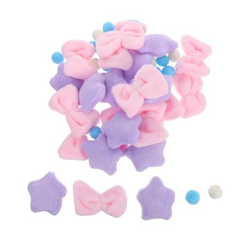 MAGICLULU 1 Satz DIY Plüsch Türvorhang für Kinderzimmer Strang Dekoration mit Sternen und Schleifen Interaktive Raumgestaltung für Mädchen Einfache Anpassungen und Kreative DIY Projekte von MAGICLULU