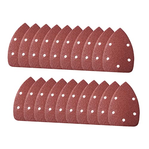 MAGICLULU 1 Satz Dreieckiges Sandpapierblatt Nasses Trockenschleifpapier Schleifpapier Für Elektroschleifer Schleifen Discs Multi -werkzeugschreien Streugut Trägerbasis: Papierbasis 20 Stück von MAGICLULU