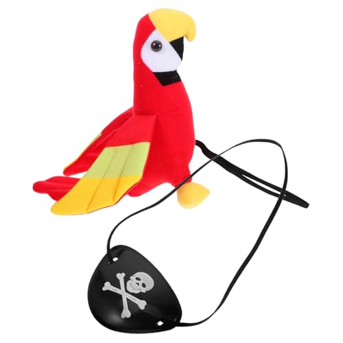 MAGICLULU 1 Satz Halloween-Cosplay-Requisiten Partykostüm Augenklappe Pirat Kostümzubehör Papagei Schulterpapagei Piraten-augenklappe Plüsch Papagei Partyzubehör Pp Baumwolle MAGICLULU 1 Satz Halloween-Cosplay-Requisiten Partykostüm Augenklappe Pirat Kostümzubehör Papagei Schulterpapagei Piraten-augenklappe Plüsch Papagei Partyzubehör Pp Baumwolle von MAGICLULU