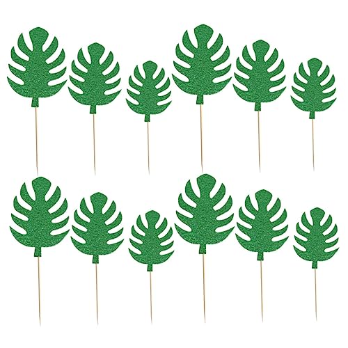 MAGICLULU 1 Satz Hawaii-kuchen-picks Party-kuchen-picks Party-cupcake- Kuchen Picks Green 30st von MAGICLULU