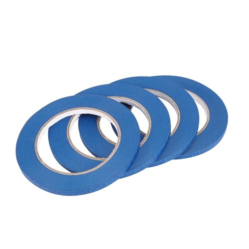 MAGICLULU 1 Satz Hitzebeständiges Bandpapier Papier Klebeband Abdeckband Zum Lackieren Teppichband Klebungspapier Auto Klebeband Schattenpapier Blau 4 Stück von MAGICLULU