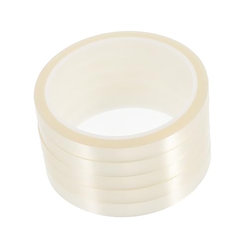 MAGICLULU 1 Satz Hitzebeständiges Klebeband Pack Hochtemperatur Tape Für Sublimation Rückstandsfreies Pet Klebeband Für Elektronik Diy Projekte Basteln Einfach Anzuwenden Praktisch 5rollen von MAGICLULU