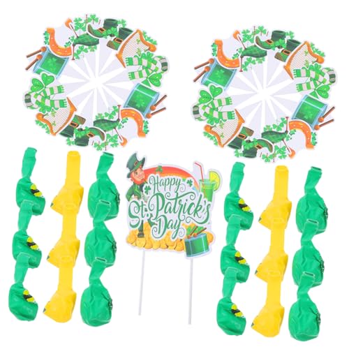 MAGICLULU 1 Satz Kleeblatt-Partydekorationen Geschenkbehälter dekorativer Tortenständer Etagere stehen luftballons grün party dekoration grüner Deckel Ballon-Kuchendekorationen Papier Green MAGICLULU 1 Satz Kleeblatt-Partydekorationen Geschenkbehälter dekorativer Tortenständer Etagere stehen luftballons grün party dekoration grüner Deckel Ballon-Kuchendekorationen Papier Green von MAGICLULU