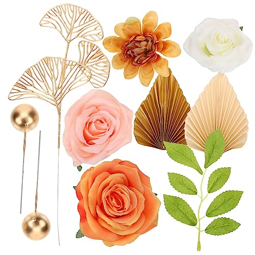 MAGICLULU 1 Satz Kuchendekoration Alles Zum Geburtstag Kuchen Zeichen Weiß Erste Party Kuchen Topper Geburtstag Hochzeit Mubarak Dekorationen Künstlich Pastell Golden Plastik von MAGICLULU