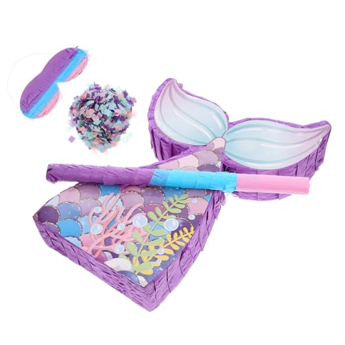 MAGICLULU 1 Satz Pinata-partydekorationen Prinzessin Meerjungfrau-geburtstagsparty Meerjungfrau Pinata Partyzubehör Für Meerjungfrauen Meerjungfrau Geburtstagsdekoration Papier von MAGICLULU