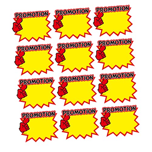 MAGICLULU 1 Satz Preis Schild Stichworte Verkaufsschilder Für Geschäfte Etiketten -tags Einzelhandelsetiketten Tags-aufkleber Leere Verkaufsschilder Zeichen Für Laden Weißer Karton 50 Stück von MAGICLULU