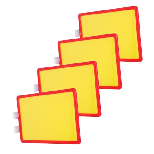MAGICLULU 1 Satz Regal-Identifikationsschild Etiketten unterschreiben Regaletiketten Mehrzweck-Schilderhalter Lagerklassifizierungsetiketten Etikettenhalter Supermarkt Zubehör Magnet rot von MAGICLULU