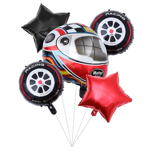 MAGICLULU 1 Satz Rennhelm-Ballon Auto geburtstagsfeier luftballons Geburtstagsdekorationen Rennen balloons wasserballons Ballons Dekorationen Party-Dekorationsballons Aluminiumfolie MAGICLULU 1 Satz Rennhelm-Ballon Auto geburtstagsfeier luftballons Geburtstagsdekorationen Rennen balloons wasserballons Ballons Dekorationen Party-Dekorationsballons Aluminiumfolie von MAGICLULU