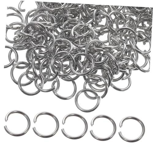 MAGICLULU 1 Satz Rostfreier Stahlöffnungsring Sprungringe Schließungen Schlüssel Machen Offene Biegeringe Aus Edelstahl Biegering-schmuckherstellung Silver 200 Stück MAGICLULU 1 Satz Rostfreier Stahlöffnungsring Sprungringe Schließungen Schlüssel Machen Offene Biegeringe Aus Edelstahl Biegering-schmuckherstellung Silver 200 Stück von MAGICLULU