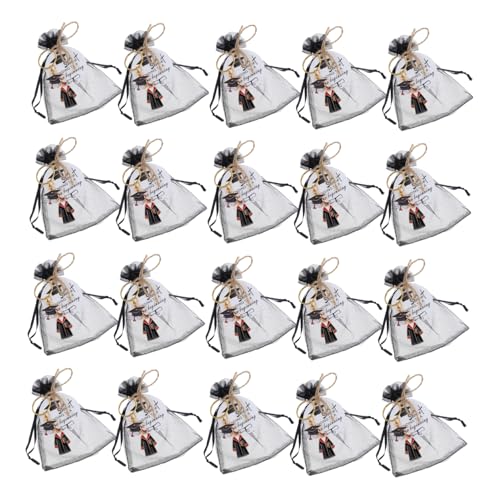 MAGICLULU 1 Satz Schlüsselanhänger mit Doktorhut Organza Taschen und Tags Erinnerungsstücke für Abschlussfeier MAGICLULU 1 Satz Schlüsselanhänger mit Doktorhut Organza Taschen und Tags Erinnerungsstücke für Abschlussfeier von MAGICLULU