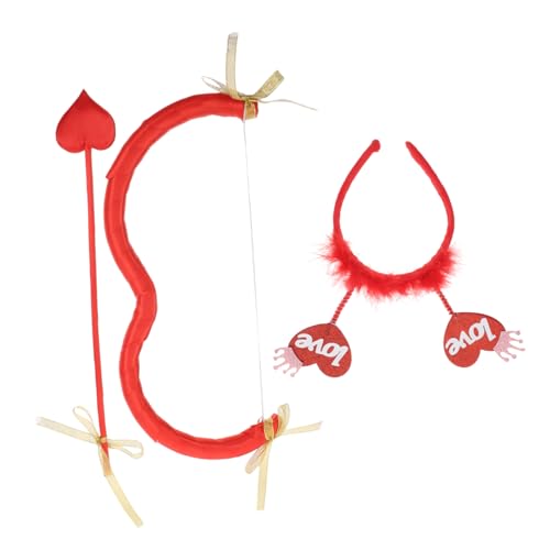 MAGICLULU 1 Satz Stirnband-set Mit Und Bogen Rollenspiel Amor Valentinstag Requisiten Foto Amor Frau Amor Mann Amor Halloween-amor Zubehör Für Partyhüte Partyhut Dekoration Nylon Rot MAGICLULU 1 Satz Stirnband-set Mit Und Bogen Rollenspiel Amor Valentinstag Requisiten Foto Amor Frau Amor Mann Amor Halloween-amor Zubehör Für Partyhüte Partyhut Dekoration Nylon Rot von MAGICLULU