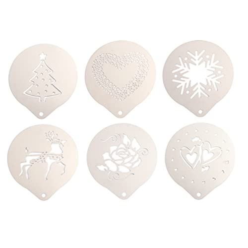 MAGICLULU 1 Satz Teiliges Schablonen für Latte Art und Cappuccino Kreative Sprühvorlagen für Perfekten Milchschaum Leicht zu Reinigen und Anzuwenden für Kaffeeliebhaber MAGICLULU 1 Satz Teiliges Schablonen für Latte Art und Cappuccino Kreative Sprühvorlagen für Perfekten Milchschaum Leicht zu Reinigen und Anzuwenden für Kaffeeliebhaber von MAGICLULU