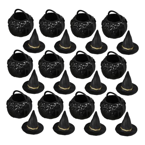 MAGICLULU 1 Satz Witch Hut und Kessel Teiliges Halloween aus Stabilem Tischdekoration und Diy Schwarze Hexenhüte und Kessel für Fröhliche Feiern MAGICLULU 1 Satz Witch Hut und Kessel Teiliges Halloween aus Stabilem Tischdekoration und Diy Schwarze Hexenhüte und Kessel für Fröhliche Feiern von MAGICLULU
