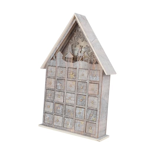 MAGICLULU 1 Stück Holz Adventskalender mit Weihnachtsdeko für Dekorative Tischdekoration für Vorweihnachtszeit für Süßigkeiten und Kleine Robust und Ansprechend Gestaltet MAGICLULU 1 Stück Holz Adventskalender mit Weihnachtsdeko für Dekorative Tischdekoration für Vorweihnachtszeit für Süßigkeiten und Kleine Robust und Ansprechend Gestaltet von MAGICLULU