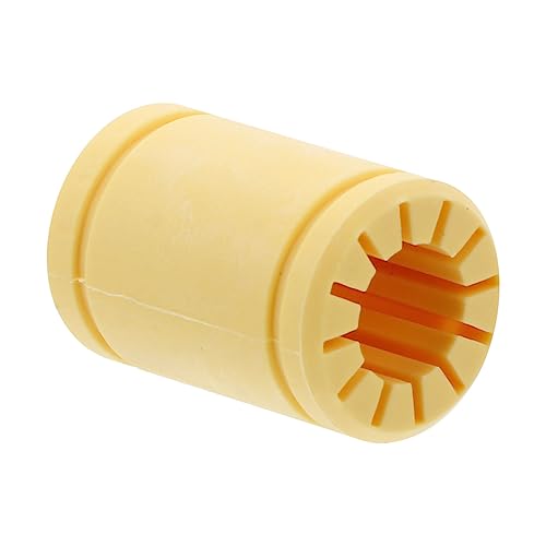 MAGICLULU 1 Stück Lineare Plastiklager Linearlager für 3D-Drucker r Lager Einlager mit Klemme Polymer r Festlager lineares Lager Kunststofflager 3d-drucker r festes lager Beige von MAGICLULU