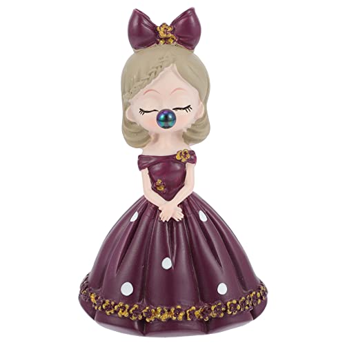 MAGICLULU 1 Stück Ornamente und Dekorationen mädchenhafte Wohnkultur Bubble Girl-Handwerk Zimmerdekoration für Mädchen Girl Room Decor Desktop-Cartoon- Kunstharz Violett MAGICLULU 1 Stück Ornamente und Dekorationen mädchenhafte Wohnkultur Bubble Girl-Handwerk Zimmerdekoration für Mädchen Girl Room Decor Desktop-Cartoon- Kunstharz Violett von MAGICLULU
