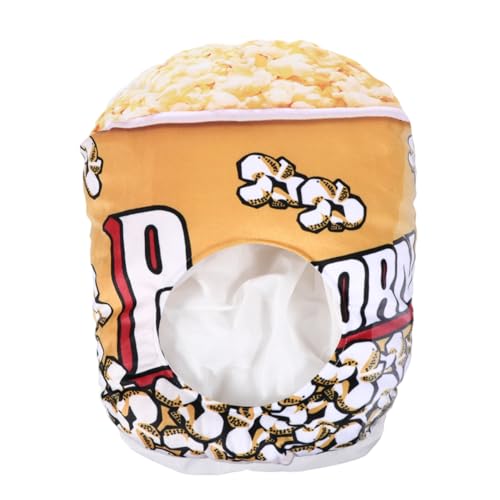MAGICLULU 1 Stück Plüschhut Popcorn-Mützen Kinderhüte Party Cosplay Kostüm Requisiten Partyhüte für Feiertagsparty Party-Kopfbedeckung Partyzubehör Hutform Neuheit Hüte PP Baumwolle von MAGICLULU