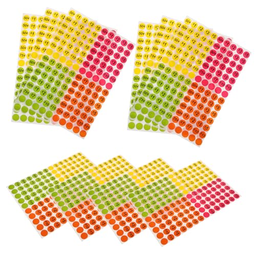 MAGICLULU 10 Blatt Preisschilder Aufkleber für Einzelhandel Kleine Unternehmen Selbstklebend Vielseitig Einsetzbar für Supermärkte Geschäfte Verkaufsaktionen von MAGICLULU