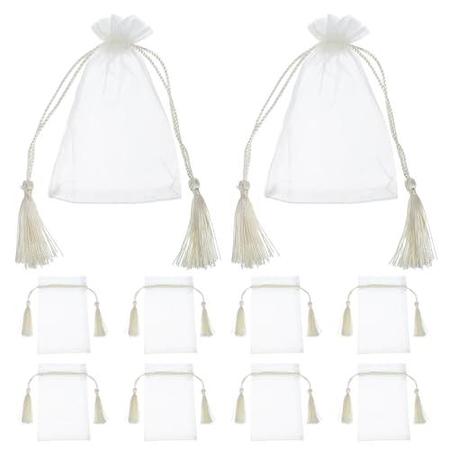 MAGICLULU 10 Stk Geschenkbeutel mit Quaste und Kordelzug Netz leerer Organzabeutel geschenkverpackung geschenktüten aufbewahrungstasche japanisches Mittagessen Schmuckverpackungsbeutel Beige MAGICLULU 10 Stk Geschenkbeutel mit Quaste und Kordelzug Netz leerer Organzabeutel geschenkverpackung geschenktüten aufbewahrungstasche japanisches Mittagessen Schmuckverpackungsbeutel Beige von MAGICLULU