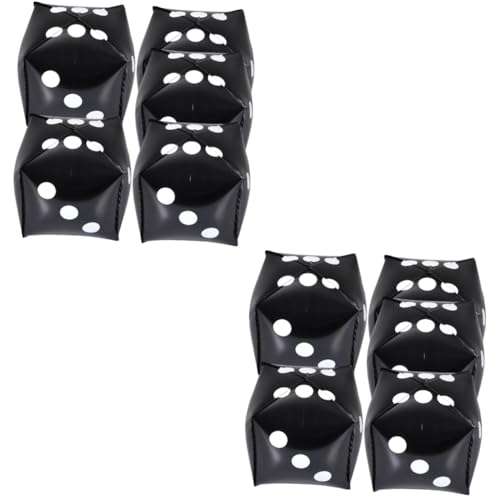 MAGICLULU 10 Stk Teiliges Würfel Folienballons Schwarz Aufblasbare Spielwürfel Dekoration Einfach zu Verwenden für Poker Themenpartys Lustige Party Deko und Foto Requisiten MAGICLULU 10 Stk Teiliges Würfel Folienballons Schwarz Aufblasbare Spielwürfel Dekoration Einfach zu Verwenden für Poker Themenpartys Lustige Party Deko und Foto Requisiten von MAGICLULU