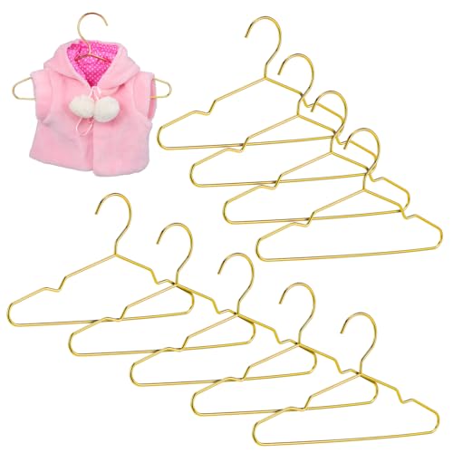 MAGICLULU 10 Stück Goldene Mini Kleiderbügel für Haustierkleidung und Kleine Kinderkleidung Platzsparend Vielseitig Einsetzbar zum Trocknen und Organisieren von Pet Apparel MAGICLULU 10 Stück Goldene Mini Kleiderbügel für Haustierkleidung und Kleine Kinderkleidung Platzsparend Vielseitig Einsetzbar zum Trocknen und Organisieren von Pet Apparel von MAGICLULU