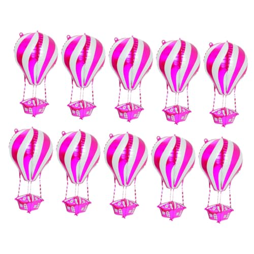 MAGICLULU 10 Stück Heißluftballon Aluminium Film Ballon Heißluftballon -Dekorationsparty Dekorationen aus Folienballons Festliche Luftballons Partyballons mit Themen Aluminiumfolie Rosig MAGICLULU 10 Stück Heißluftballon Aluminium Film Ballon Heißluftballon -Dekorationsparty Dekorationen aus Folienballons Festliche Luftballons Partyballons mit Themen Aluminiumfolie Rosig von MAGICLULU