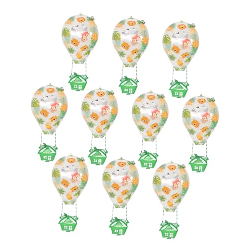 MAGICLULU 10 Stück Heißluftballon Transparent Aluminiumfolie MAGICLULU 10 Stück Heißluftballon Transparent Aluminiumfolie von MAGICLULU
