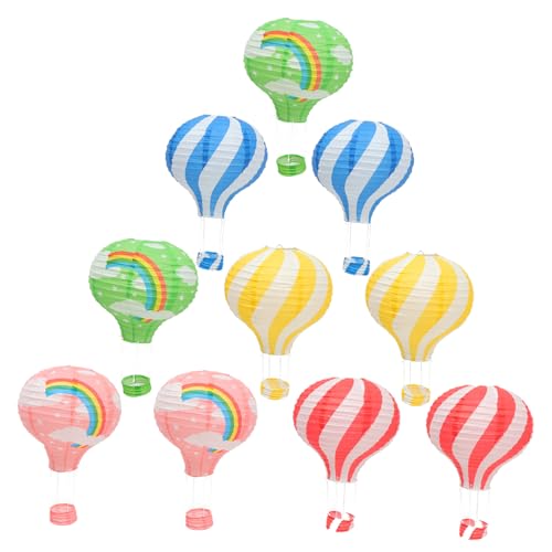 MAGICLULU 10 Stück Heißluftballon- decoratiuni craciun dekoration weihnachten Schwimmbad klare Hängende Dekorationen für Klassenzimmerlaternen Heißluftballon-Anhänger MAGICLULU 10 Stück Heißluftballon- decoratiuni craciun dekoration weihnachten Schwimmbad klare Hängende Dekorationen für Klassenzimmerlaternen Heißluftballon-Anhänger von MAGICLULU