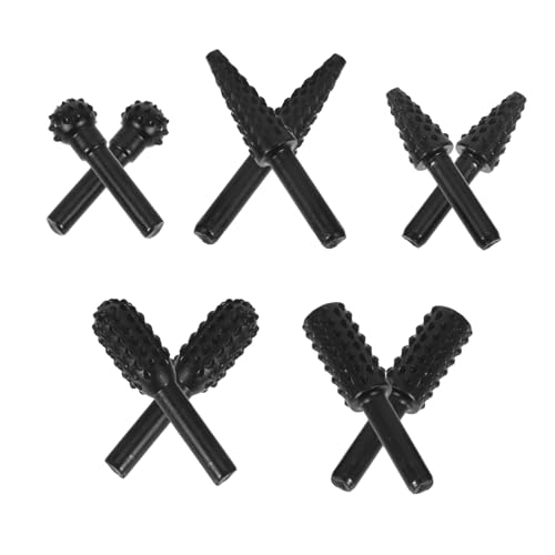 MAGICLULU 10 Stück Holzbearbeitungsdatei Bohrwerkzeug Grate Schneiden Holzbildwerkzeuge Polierwerkzeug Aus Metall Rotationswerkzeugzubehör Zubehör Für Mühlen Holzschnitzbohrer Black Stahl MAGICLULU 10 Stück Holzbearbeitungsdatei Bohrwerkzeug Grate Schneiden Holzbildwerkzeuge Polierwerkzeug Aus Metall Rotationswerkzeugzubehör Zubehör Für Mühlen Holzschnitzbohrer Black Stahl von MAGICLULU