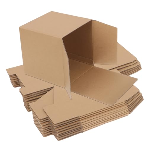 MAGICLULU 10 Stück Kartonschachteln Für Verpackung Versand Wellpappe Braun MAGICLULU 10 Stück Kartonschachteln Für Verpackung Versand Wellpappe Braun von MAGICLULU