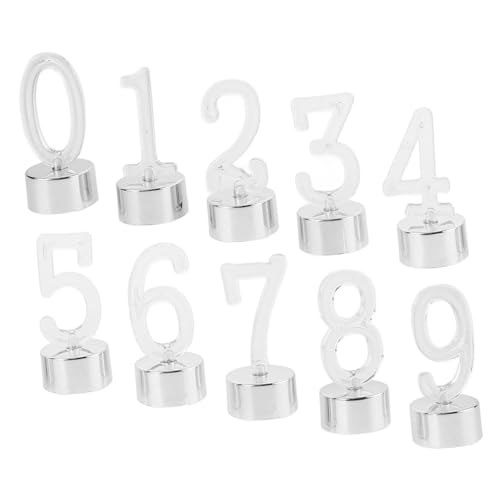 MAGICLULU 10 Stück LED Zahlenkerzen Smokeless Geburtstagslichter Stilvolle Dekorative Lampen für Partys Sicher und Praktisch für MAGICLULU 10 Stück LED Zahlenkerzen Smokeless Geburtstagslichter Stilvolle Dekorative Lampen für Partys Sicher und Praktisch für von MAGICLULU