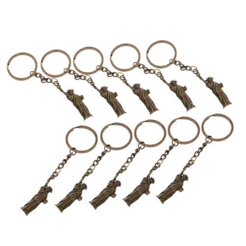 MAGICLULU 10 Stück Liberty Keychain Gebäudestatue Dekoration Der Freiheitsstatue Kleine Statue Mini-statue Accessoires Zur Freiheitsstatue Taschenanhänger Golden Legierung MAGICLULU 10 Stück Liberty Keychain Gebäudestatue Dekoration Der Freiheitsstatue Kleine Statue Mini-statue Accessoires Zur Freiheitsstatue Taschenanhänger Golden Legierung von MAGICLULU