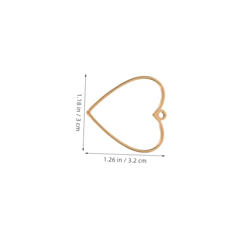 MAGICLULU 10 Stück Teiliges Herz Anhängerrahmen Hohl und Leicht Hypoallergen Stabile Fassung für Schmuckherstellung Geeignet für Halsketten und Ohrringe Vielseitig für DIY Schmuck und MAGICLULU 10 Stück Teiliges Herz Anhängerrahmen Hohl und Leicht Hypoallergen Stabile Fassung für Schmuckherstellung Geeignet für Halsketten und Ohrringe Vielseitig für DIY Schmuck und von MAGICLULU