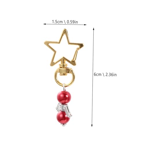 MAGICLULU 10 Stück Teiliges Schlüsselanhänger Sternförmige Anhänger Vielseitige Taschen und Schlüsseldeko Stilvolle Geschenkidee für Hochzeit Geburtstag und Shower Rot MAGICLULU 10 Stück Teiliges Schlüsselanhänger Sternförmige Anhänger Vielseitige Taschen und Schlüsseldeko Stilvolle Geschenkidee für Hochzeit Geburtstag und Shower Rot von MAGICLULU