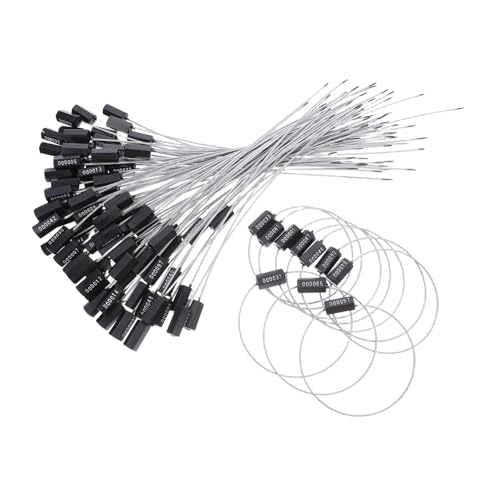 MAGICLULU 100 Stück Frachtlogistik Siegel Lkw Siegel Metall Für Lkw Und Anhänger Manipulationssichere Sicherheitsetiketten Kabeletiketten Ladeflächen Sicherheitsbolzen von MAGICLULU