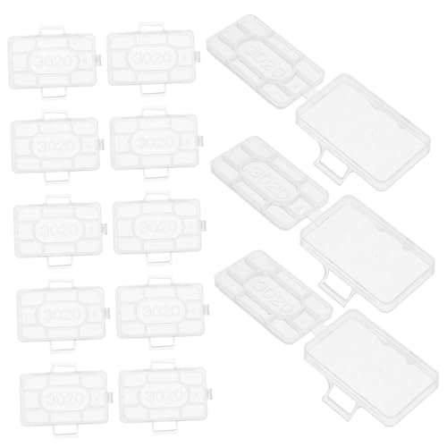 MAGICLULU 100 Stück Kabelidentifikationsbox Etiketten für Kabel Draht Stichworte Veranstalter Inhaber Kabeletikettenhalter Kabeletikettenetui Namenshalter für Kabeletiketten Plastik Weiß von MAGICLULU
