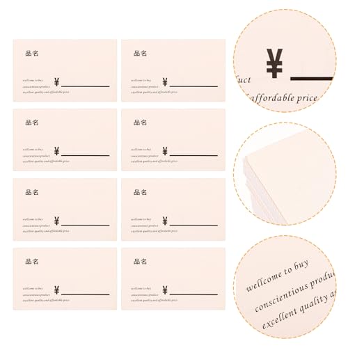 MAGICLULU 100 Stück Preisetiketten Robuste Preisschilder für Supermärkte und Einzelhandel Vielseitig Einsetzbar für Handbeschriftung und Druck zur Preisgestaltung Gemüse Tear Resistant und von MAGICLULU