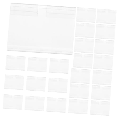 MAGICLULU 100 Stück Preisschild steht Weiß Stand Etiketten Inhaber Preishalter für Regale Einzelhandelsetiketthalter Klare Etiketthalter Warenzeichenhalter PVC Transparent MAGICLULU 100 Stück Preisschild steht Weiß Stand Etiketten Inhaber Preishalter für Regale Einzelhandelsetiketthalter Klare Etiketthalter Warenzeichenhalter PVC Transparent von MAGICLULU