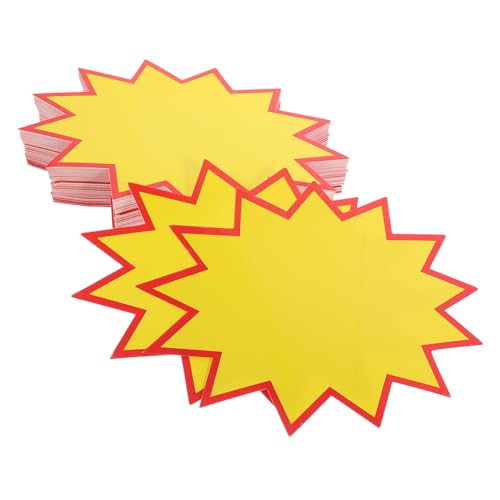MAGICLULU 100 Stück Preisschilder Preisanzeige Etiketten Blanko Preisschilder Einzelhandelsetiketten Einzelhandelsdisplays Verkaufsetiketten Werbeetiketten Supermarkt von MAGICLULU