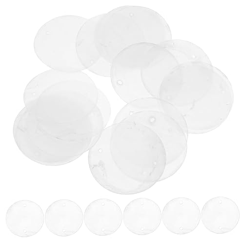 MAGICLULU 100 Stück Runde Muschelscheiben Polierte DIY Schmuckherstellung Windspiel Zubehör Doppel Loch für Kreative Bastelprojekte und Dekorationen MAGICLULU 100 Stück Runde Muschelscheiben Polierte DIY Schmuckherstellung Windspiel Zubehör Doppel Loch für Kreative Bastelprojekte und Dekorationen von MAGICLULU