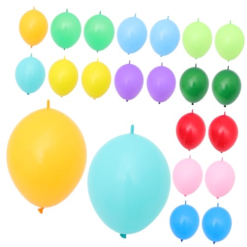 MAGICLULU 100 Stück Schwanzballon Ballons Masse Festival Luftballons Dekorationen Ballon verbinden Ballonbogen event jahrestage Hochzeitsballon-Set Luftballons für die Partyszene Emulsion von MAGICLULU