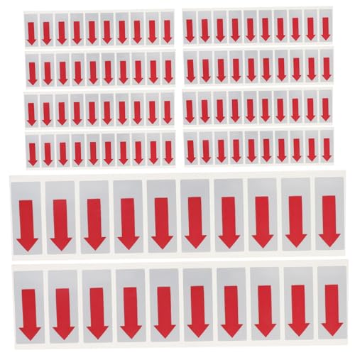 MAGICLULU 100 Stück Selbstklebende Pfeilaufkleber Rote Transparente Pfeiletiketten für Müllbeutel Versiegelung Auto Schutzfolie Langlebig Fester Halt Vielseitig Einsetzbar MAGICLULU 100 Stück Selbstklebende Pfeilaufkleber Rote Transparente Pfeiletiketten für Müllbeutel Versiegelung Auto Schutzfolie Langlebig Fester Halt Vielseitig Einsetzbar von MAGICLULU