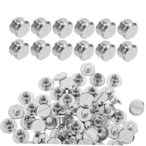 MAGICLULU 100 Stück Teiliges Metall Buchschrauben Stabile Schraubnieten für Gürtel und Taschenreparatur Einfache Montage Vielseitig für Buchbindung Fotoalben und Bürobedarf MAGICLULU 100 Stück Teiliges Metall Buchschrauben Stabile Schraubnieten für Gürtel und Taschenreparatur Einfache Montage Vielseitig für Buchbindung Fotoalben und Bürobedarf von MAGICLULU